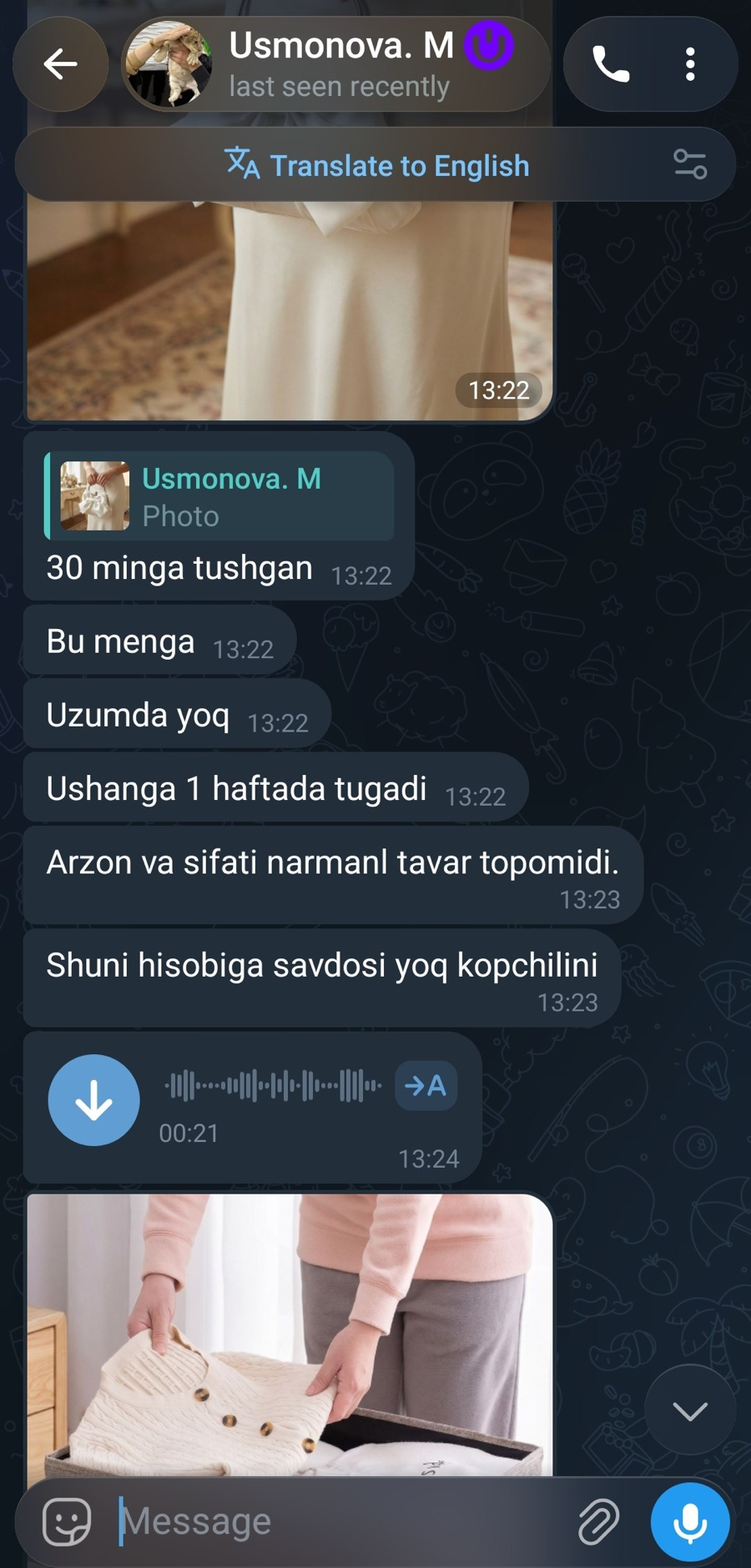 Mijoz sharhi skrinshoti
